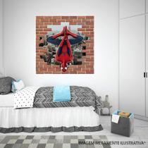 Adesivo De Parede Tijolo Falso Homem Aranha Mod02 Adesivo De Parede Tijolo Falso Homem Aranha Mod02