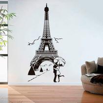 Adesivo De Parede Torre Eiffel Namorados-G 75X155Cm