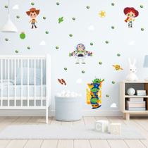 Adesivo De Parede Toy Story Cute Baby Bolinhas Decoração Woody Buzz Adesivo De Parede Toy Story Cute Baby Bolinhas Decoração Woody Buzz
