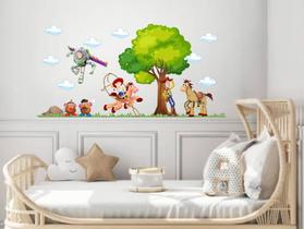 Adesivo de Parede Toy Story Desenho Arvore Brinquedos