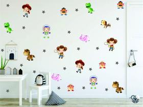 Adesivo De Parede Toy Story - Woody - Miniaturas - Buzz Baby