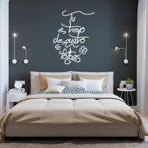 Adesivo de Parede Trecho Música Tu É Trevo de Quatro Folhas Decoração