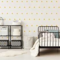 Adesivo de Parede Triângulos Amarelos 121un Adesivo de Parede Triângulos Amarelos 121un