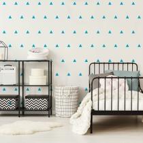 Adesivo de Parede Triângulos Azul Celeste 121un Adesivo de Parede Triângulos Azul Celeste 121un