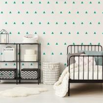 Adesivo de Parede Triângulos Azul Turquesa 121un Adesivo de Parede Triângulos Azul Turquesa 121un