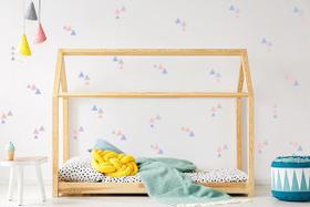 Adesivo de Parede Triangulos Cinza, Azul e Rosa 78un Adesivo de Parede Triangulos Cinza, Azul e Rosa 78un