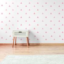 Adesivo de Parede Triangulos Tons de Rosa 121un Adesivo de Parede Triangulos Tons de Rosa 121un