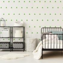 Adesivo de Parede Triângulos Verde Claro 121un Adesivo de Parede Triângulos Verde Claro 121un