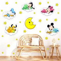 Adesivo de Parede Turma da Monica Nuvens Lua Cute Baby