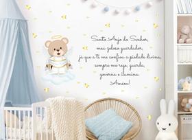 adesivo de parede ursinho anjo da guarda oração adesivo de parede ursinho anjo da guarda oração
