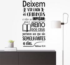 Adesivo de Parede Versículo Bíblico Matheus 14 - Frases