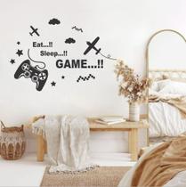Adesivo de parede vídeo game controle meninos jogador decoração brinquedoteca
