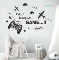 Adesivo De Parede Vídeo Game Controle Meninos Jogador