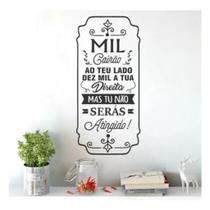 Adesivo de Parede / Vinil / Dez Mil Cairão ao seu lado - (84x40cm) Adesivo de Parede / Vinil / Dez Mil Cairão ao seu lado - (84x40cm)