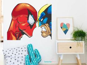 adesivo de parede wolverine e homem aranha adesivo de parede wolverine e homem aranha