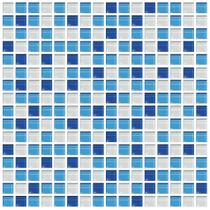Adesivo de Pastilhas Cozinha Azul e Cinza Claro 25x25 cm 10u