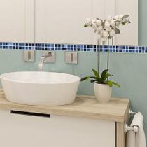 Adesivo de Pastilhas em Faixas Azul Royal 3x30 cm com 15un Adesivo de Pastilhas em Faixas Azul Royal 3x30 cm com 15un