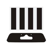 Adesivo De Placa Golf 2008 A 2014 E 4 Tiras Coluna 14X60 Cm