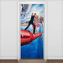 Adesivo De Porta 007 James Bond 1 - 215X90Cm