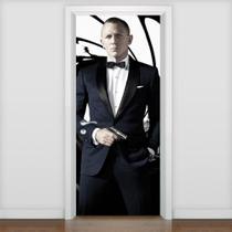 Adesivo De Porta 007 James Bond 10 - 215X90Cm