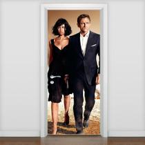 Adesivo De Porta 007 James Bond 6 - 215X98Cm