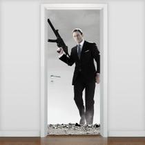 Adesivo De Porta 007 James Bond 7 - 215X90Cm