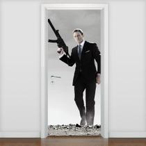 Adesivo De Porta 007 James Bond 7 - 215X98Cm