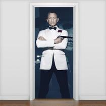 Adesivo De Porta 007 James Bond 9 - 215X98Cm