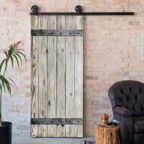 Adesivo de porta Alwayspon Modern Art Wood 3D 82x200cm Conjunto de 2 peças