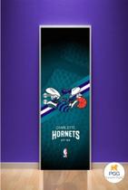 Adesivo de porta - CHARLOTE HORNETS - NBA - BASKETBOL