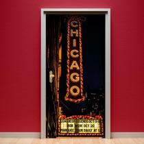 Adesivo De Porta Chicago Cinema Teatro - 215X98Cm