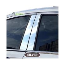 Adesivo De Porta De Janela De Fibra De Carbono Preto Brilhante Para Chevrolet Silverado 2019-2022