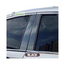 Adesivo De Porta De Janela De Fibra De Carbono Preto Brilhante Para Chevrolet Silverado 2019-2022