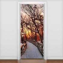 Adesivo De Porta Diversos Caminho Em Neve 2-83X210Cm