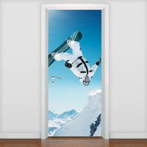 Adesivo De Porta Esporte - Snow Board - 215X90Cm