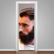 Adesivo De Porta Homem Com Barba 1 215x80cm