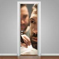 Adesivo De Porta Homem Com Barba 14 - 215X98Cm - Mix Adesivos