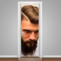 Adesivo De Porta Homem Com Barba 2 215x80cm