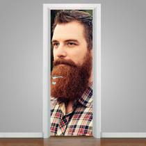 Adesivo De Porta Homem Com Barba 5 215X80Cm