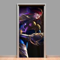 Adesivo De Porta League Of Legends 15 215X90Cm