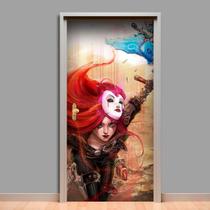 Adesivo De Porta League Of Legends 18 - 215X98Cm