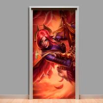 Adesivo De Porta League Of Legends 8 - 215X98Cm