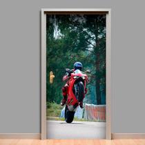 Adesivo De Porta Moto Ducati Empinando 215X90Cm