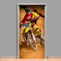 Adesivo De Porta Moto Motocross 2 - 215X98Cm