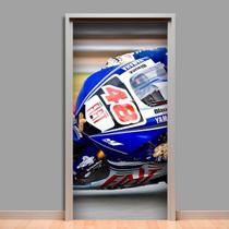 Adesivo De Porta Moto Yamaha M1 Jorge Lorenzo - 215X98Cm - Mix Adesivos