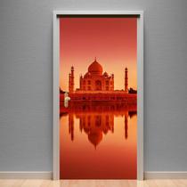Adesivo De Porta Paisagem 76 Taj Mahal - 215X98Cm