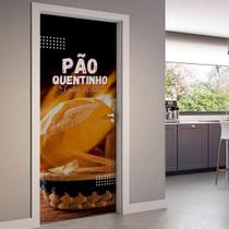 Adesivo De Porta Pão Quentinho-83X210Cm