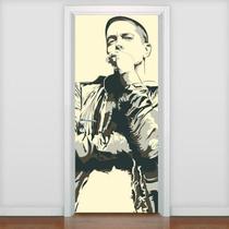 Adesivo De Porta Personalidades - Eminem 2 - 215x90cm