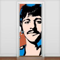 Adesivo De Porta Personalidades - Ringo Starr - 215X98Cm