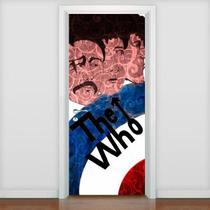 Adesivo De Porta Personalidades - The Who 215X80Cm